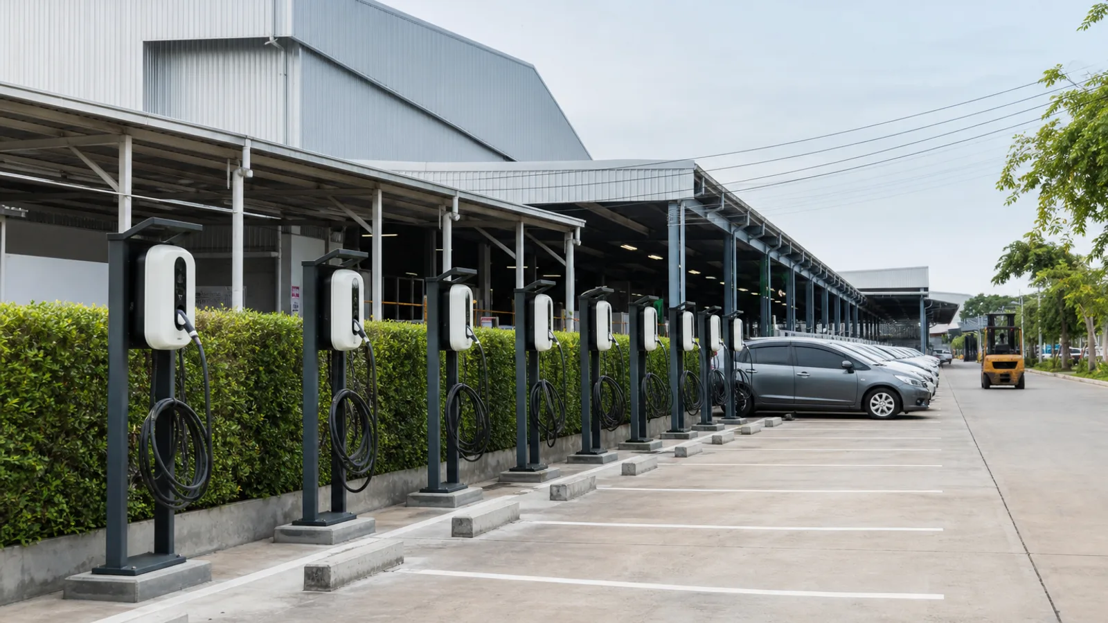 EV Station สำหรับโรงงาน — ติดตั้งสถานีชาร์จโรงงาน