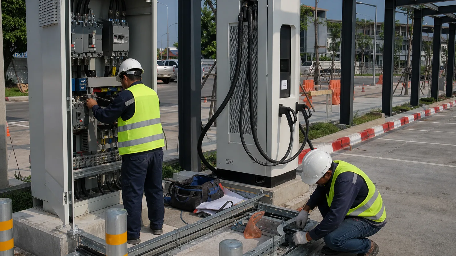 ติดตั้ง EV Station — รับติดตั้งสถานีชาร์จรถยนต์ไฟฟ้า
